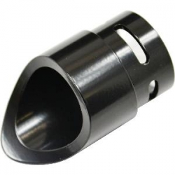 Baron 2 1/4" Exhaust Mini Scalloped Tip Black