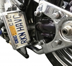 License Plate Mount w LED Frame V Star