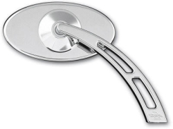 Pro One Mirrors Pro Street Oval Cut Out Smooth Chrome
