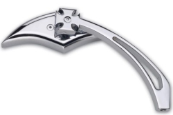 Pro One Mirrors Diamond Iron Cross Chrome