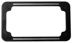 Pro One License Frame Ball Milled Black